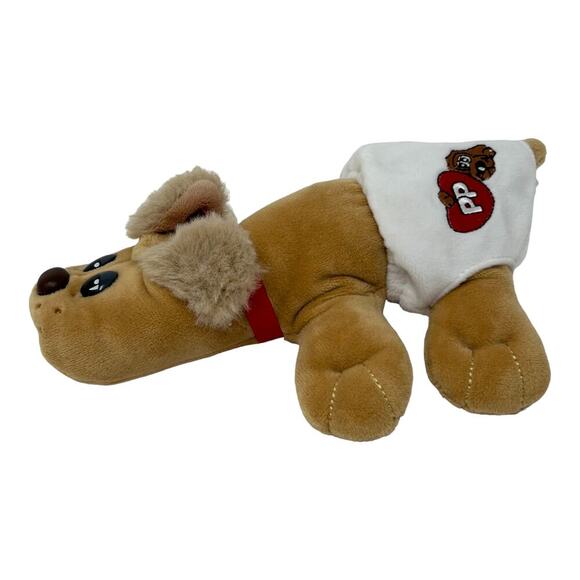 Pound Puppies Hasbro Newborn Light Brown Plush Diaper Travel Carry Along Toy - Picture 2 of 13